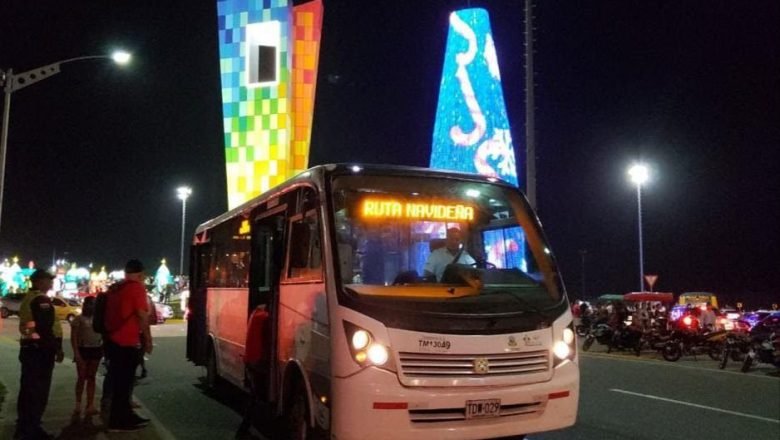 Transmetro implementó ‘Ruta Navideña’