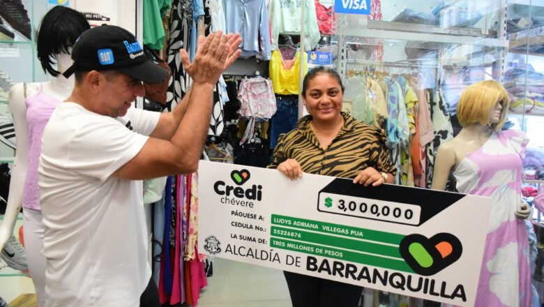 Con Credichévere, más vendedores informales y pequeños comerciantes en Barranquilla reciben estímulos para sus negocios