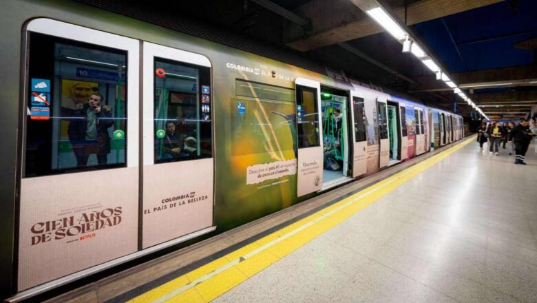 Metro de Madrid, España, se viste con los paisajes de Colombia