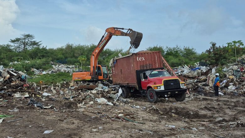 UNGRD pone fin a basureros a cielo abierto que dejó la reconstrucción en Providencia