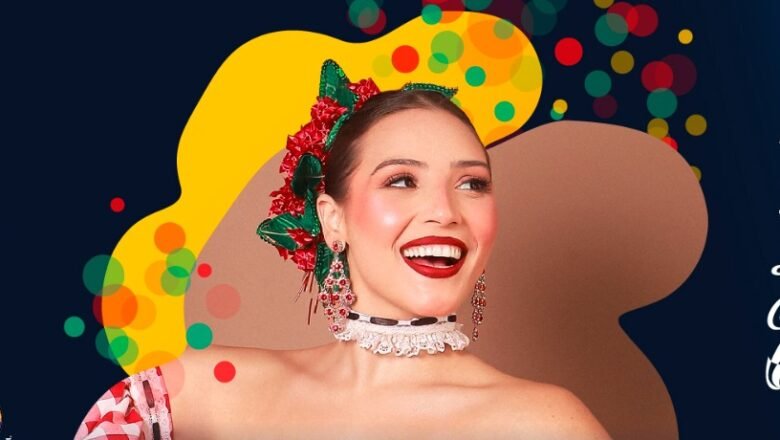 Reina Michelle Char se viste de EDA para el Carnaval del Suroccidente y el Carnaval de los Niños