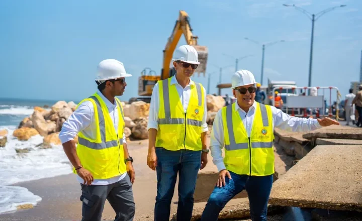 Alcalde Turbay pone en marcha el proyecto “Defensa Costera 2050”, que protegerá a Cartagena del mar y del cambio climático